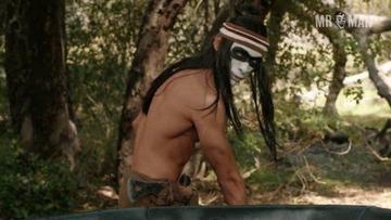 Herbert Russell, Jeff Torres in The Hungover Games (2014) Bulge Shirtless Thong Underwear Butt Sexy Bulge Butt 13569