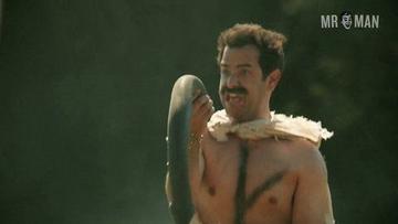 Steve Sobel, Jeff Torres in The Hungover Games (2014) Bulge Shirtless Underwear Sexy Bulge Sexy 13568
