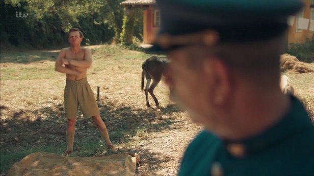 Hottest Callum Woodhouse Scene in The Durrells. Shirtless, bathing suit, sexy. 24188