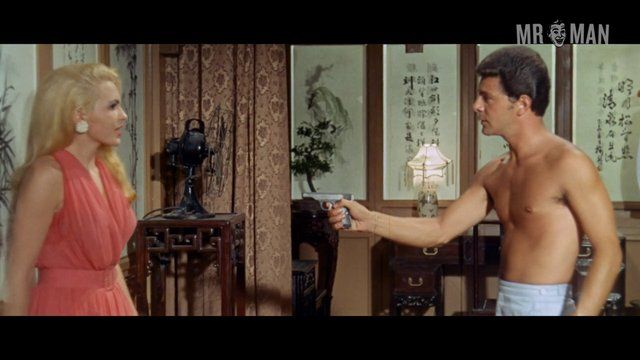 Hottest Frankie Avalon Scene in The Million Eyes of Sumuru. Sexy, Shirtless. 13814