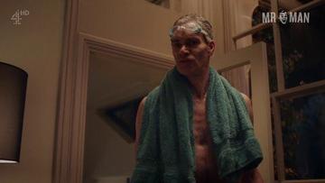 Sexiest Angus Wright Scene in Flowers. Bathing Suit, Shirtless, butt, straight. 13999