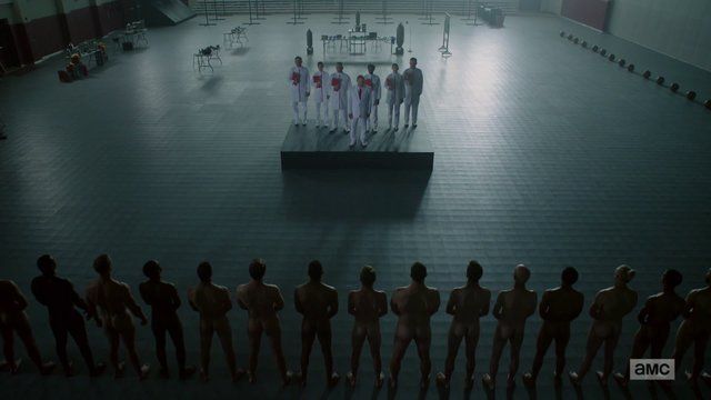 Herr Starr from Preacher Naked. Butt, Shirtless, prosthetic, sexy. 20903