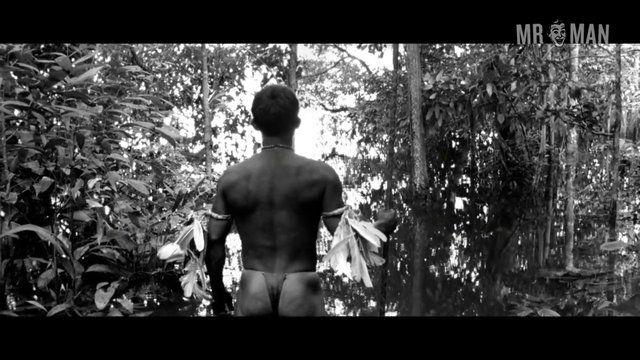 Hottest Nilbio Torres Scene in Embrace of the Serpent. Shirtless, Thong, Bulge. 15284