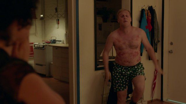 Sexiest John Early Scene in Search Party. Shirtless, bulge, gay. 22525