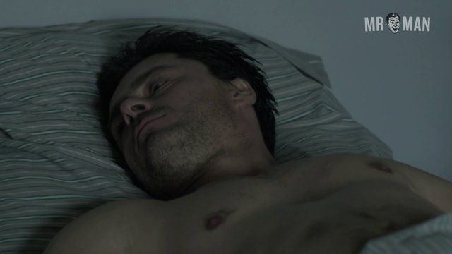 Jérôme Huguet Naked in Spiral. Balls, Butt, Penis, Shirtless, sexy, straight. 17461