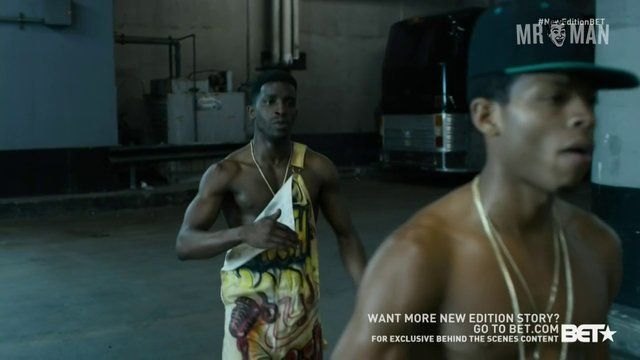 Hottest Bryshere Y. Gray Scene in The New Edition Story. Shirtless. 18188