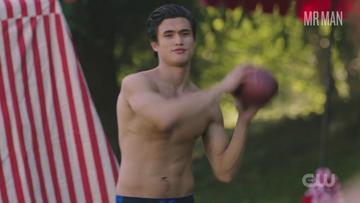 K.J. Apa, Charles Melton in Riverdale (2017-2023) Shirtless Bathing Suit Bulge 26506