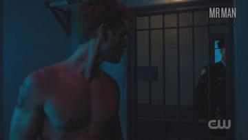 K.J. Apa in Riverdale (2017-2023) Shirtless Bathing Suit Bulge 26759