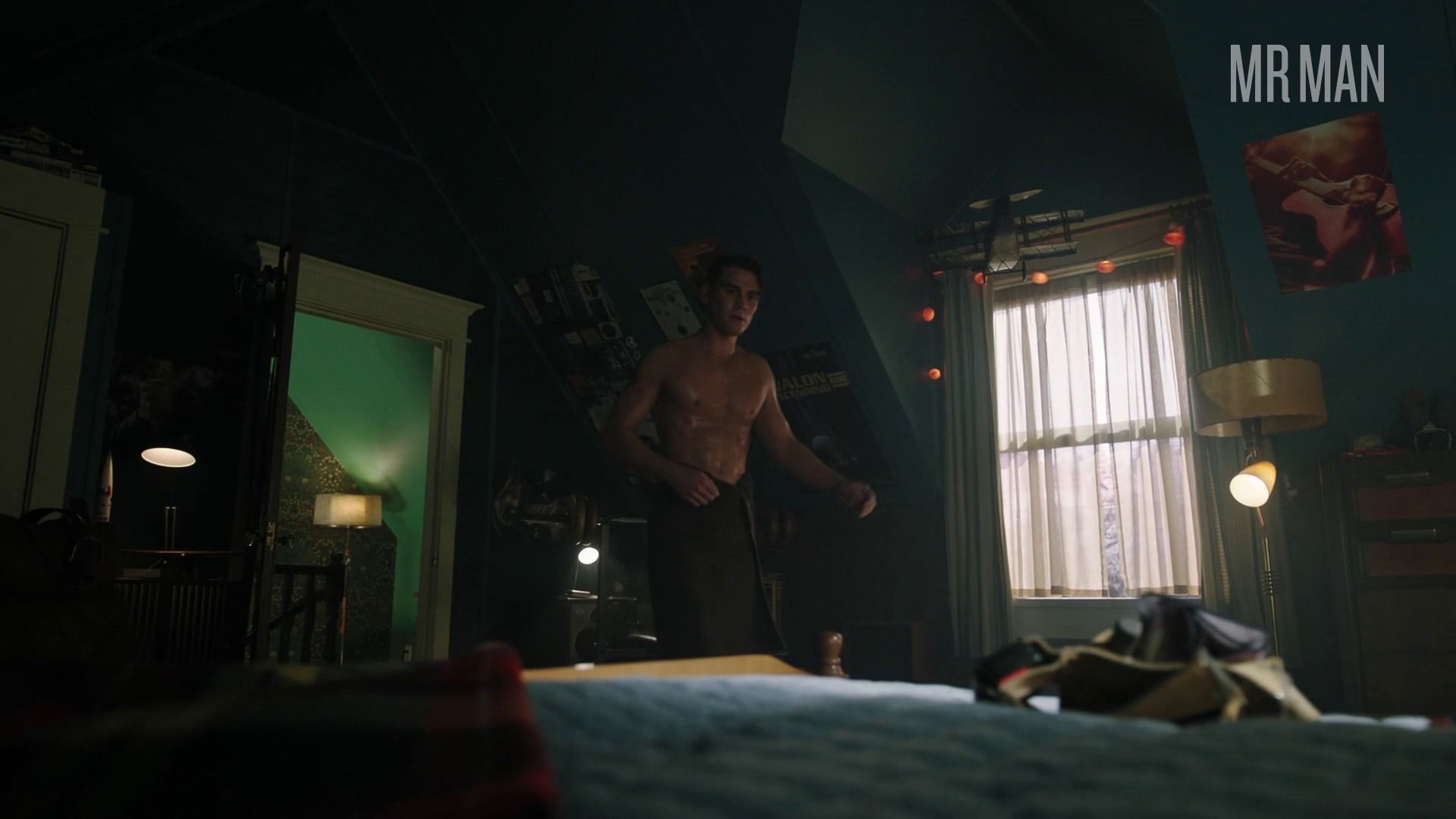 Riverdale's Sexiest Scenes with K.J. Apa. Shirtless, bathing suit, bulge. 45372
