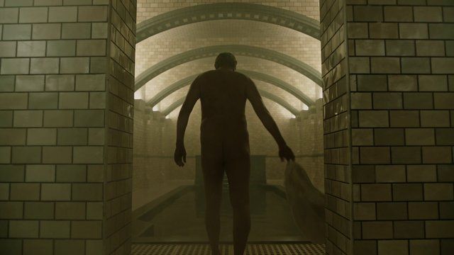 Harry Groener Nude as Pembroke. Butt, Shirtless, bathing suit, sexy. 18608