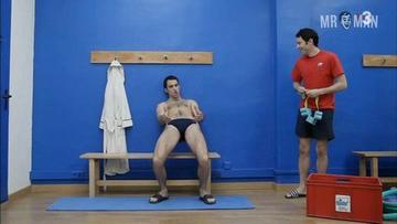 Rubén de Eguia in El virus de la por (2015) Bathing Suit Bulge Shirtless Balls Bathing Suit 18948