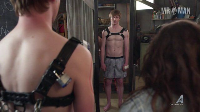 Cassandra French's Finishing School's Sexiest Scenes with Calum Worthy. Sexy, Shirtless, Underwear, straight. 19320