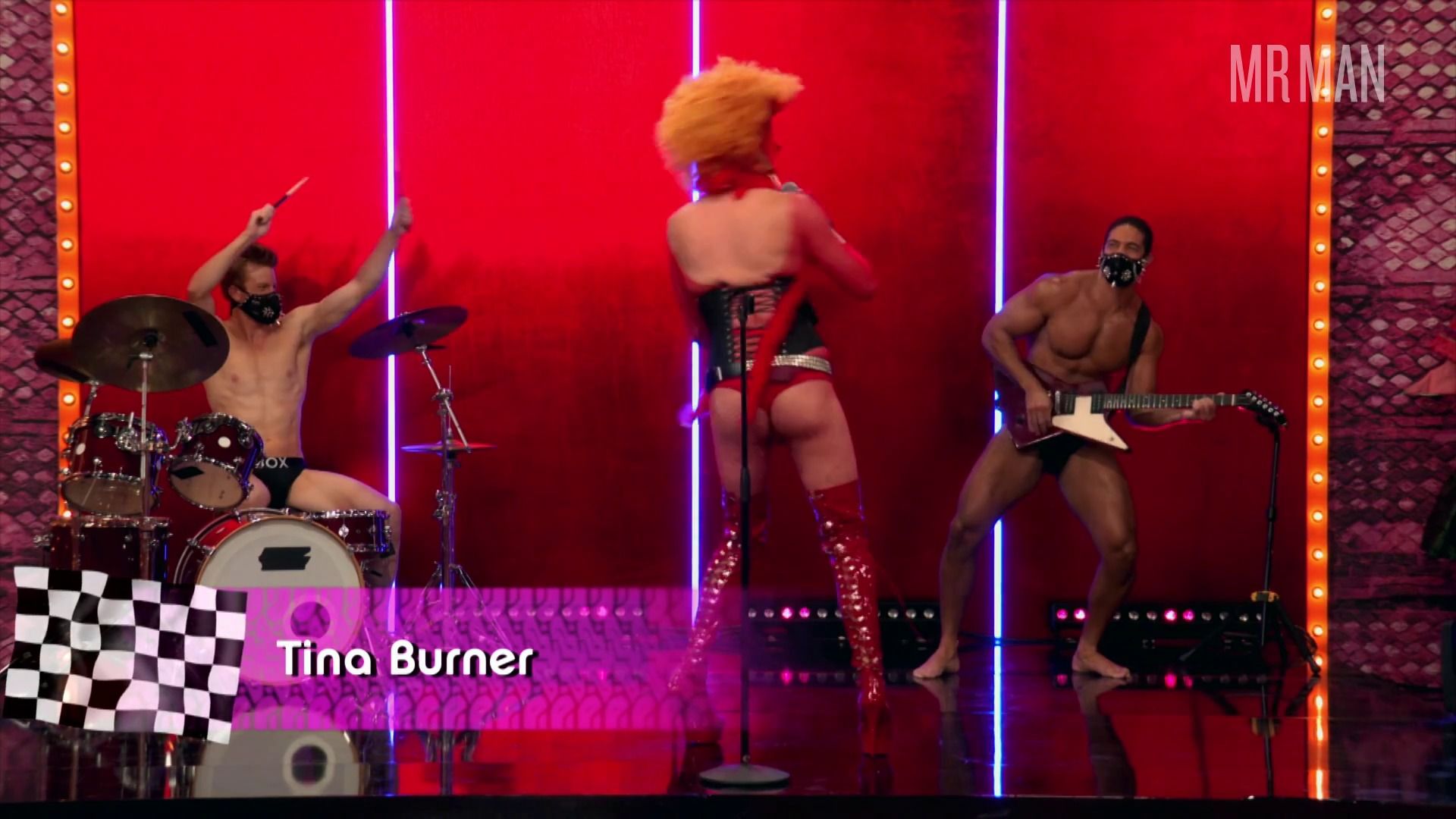 Sexiest Scenes of Himself - Contestant (as Tina Burner) from RuPaul's Drag Race. Bulge, Sexy, Underwear. 59081