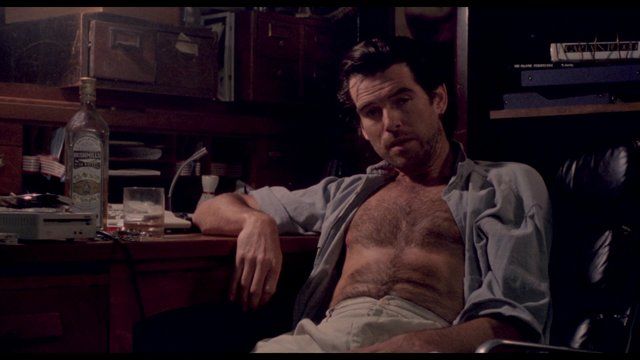 Sexiest Pierce Brosnan Scene in The Lawnmower Man. Shirtless. 20239