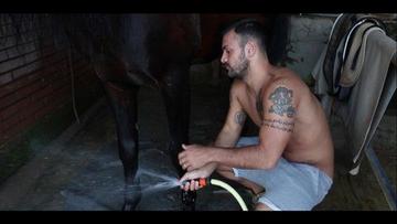 Christian Blanch Naked as Aaron. Butt, Shirtless, balls, bulge. 20523