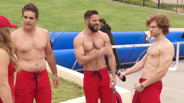 Sexiest Keegan Allen Scene in Battle of the Network Stars. Bathing Suit, Shirtless. 20545