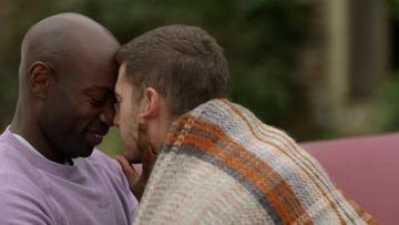 Julian Morris, David Gyasi in Man in an Orange Shirt (2017) Gay Butt Gay 21021