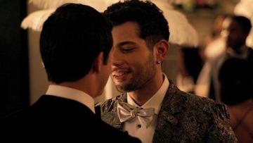 James Mackay, Rafael de la Fuente in Dynasty (2017-2022) Gay Bathing Suit Bulge 23845