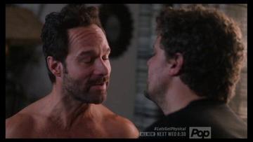 Chris Diamantopoulos, Matt Jones in Let's Get Physical (2018) Gay Shirtless Bulge Gay 23559