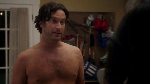 Sexiest Oliver Hudson Scene in Splitting Up Together. Shirtless, Underwear, Bulge. 24139