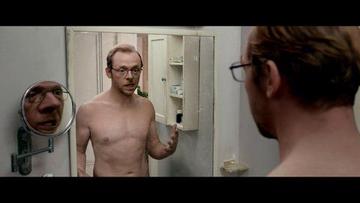 Hottest Simon Pegg Scene in Absolutely Anything. Sexy, Shirtless, underwear. 24776