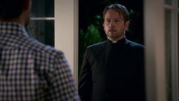 Christopher Gorham, Dallas Roberts in Insatiable (2018-2019) Gay Bulge Gay 25835