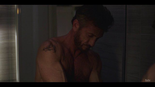 Sean Penn in The First (2018) Shirtless Bathing Suit Shirtless 26176