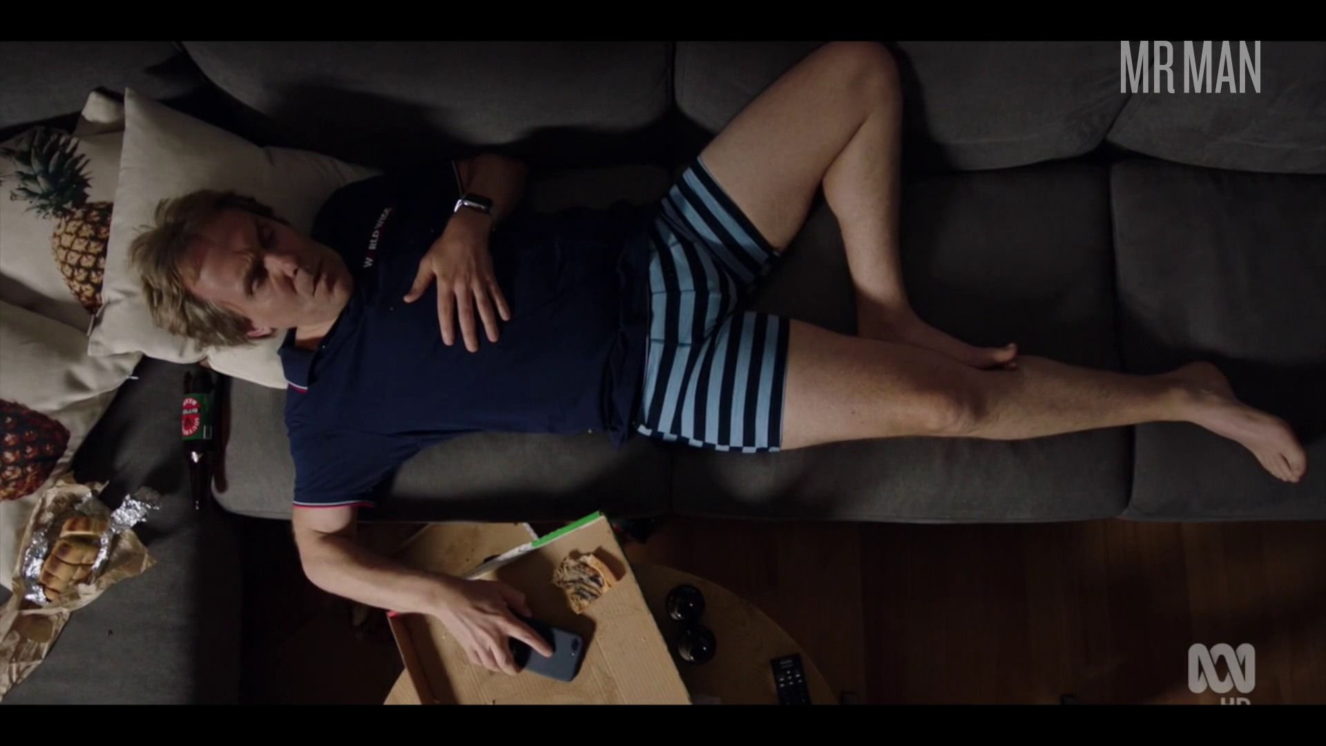 Hottest Wayne Hope Scene in Back in Very Small Business. Bulge, sexy, underwear. 26924