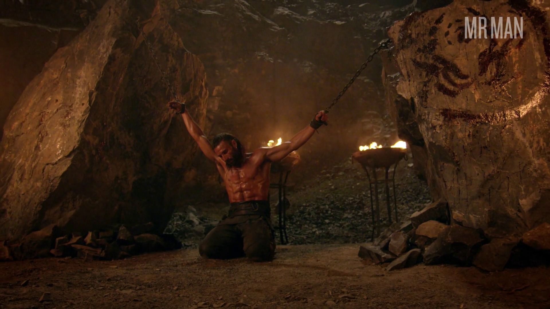 Hottest Zach McGowan Scene in The Scorpion King: Book of Souls. Sexy, Shirtless, butt. 27440