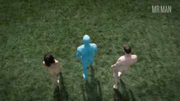 Yahya Abdul-Mateen II, Tom Mison in Watchmen (2019) Butt Body Double Balls Body Double 43269