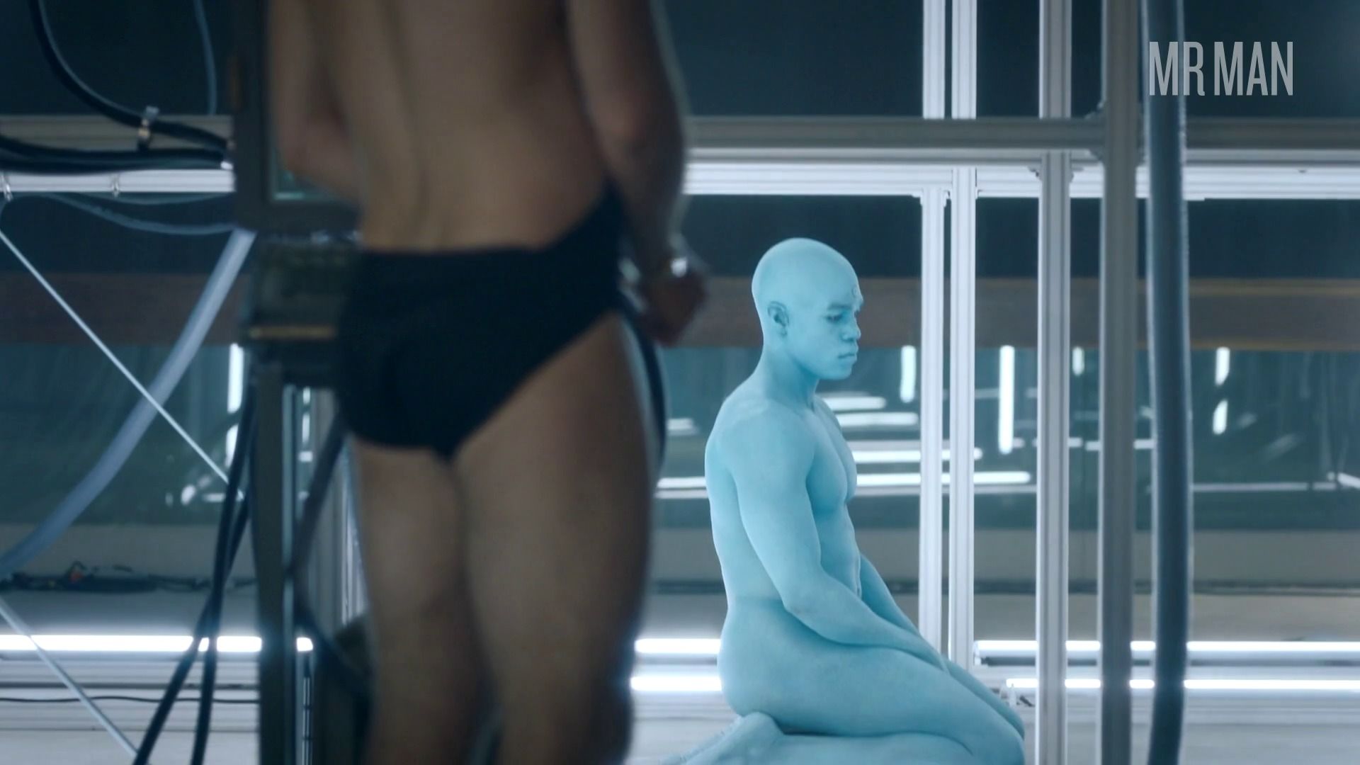 Yahya Abdul-Mateen II Naked as Cal Abar. Penis, Shirtless, Balls, Sexy, Underwear, butt, straight. 43431