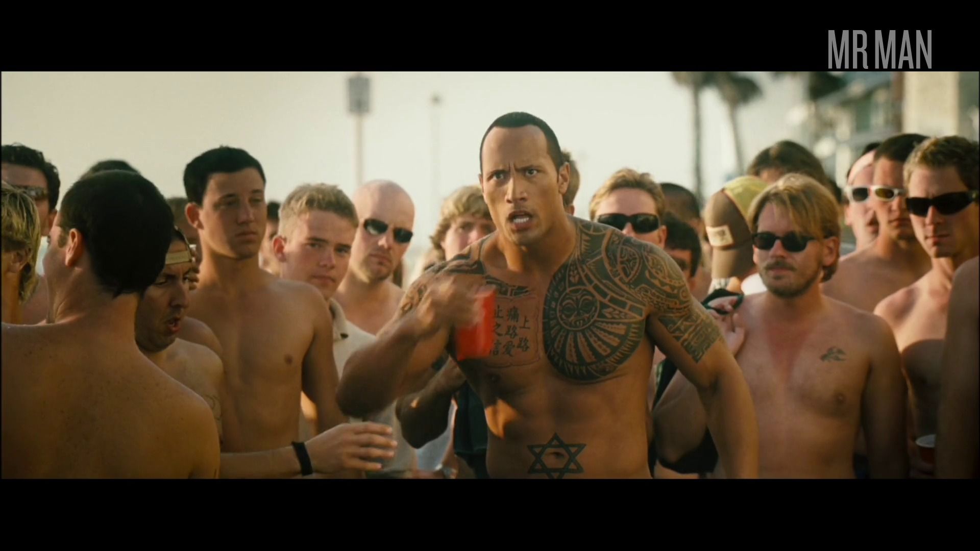 Hottest Dwayne Johnson Scene in Southland Tales. Shirtless. 58052