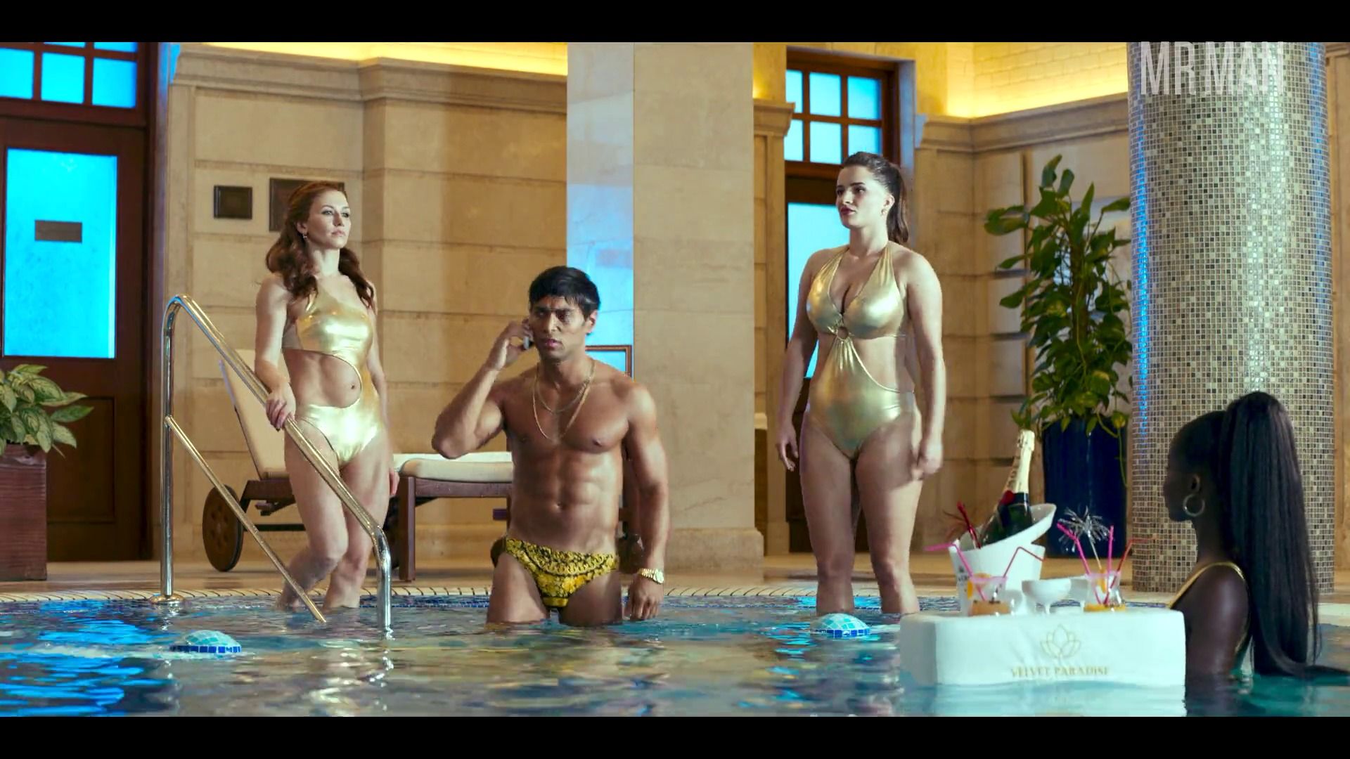 Sexiest Scenes of Simyon Novak from The Last Mercenary. Sexy, Shirtless, bathing suit, underwear. 63509