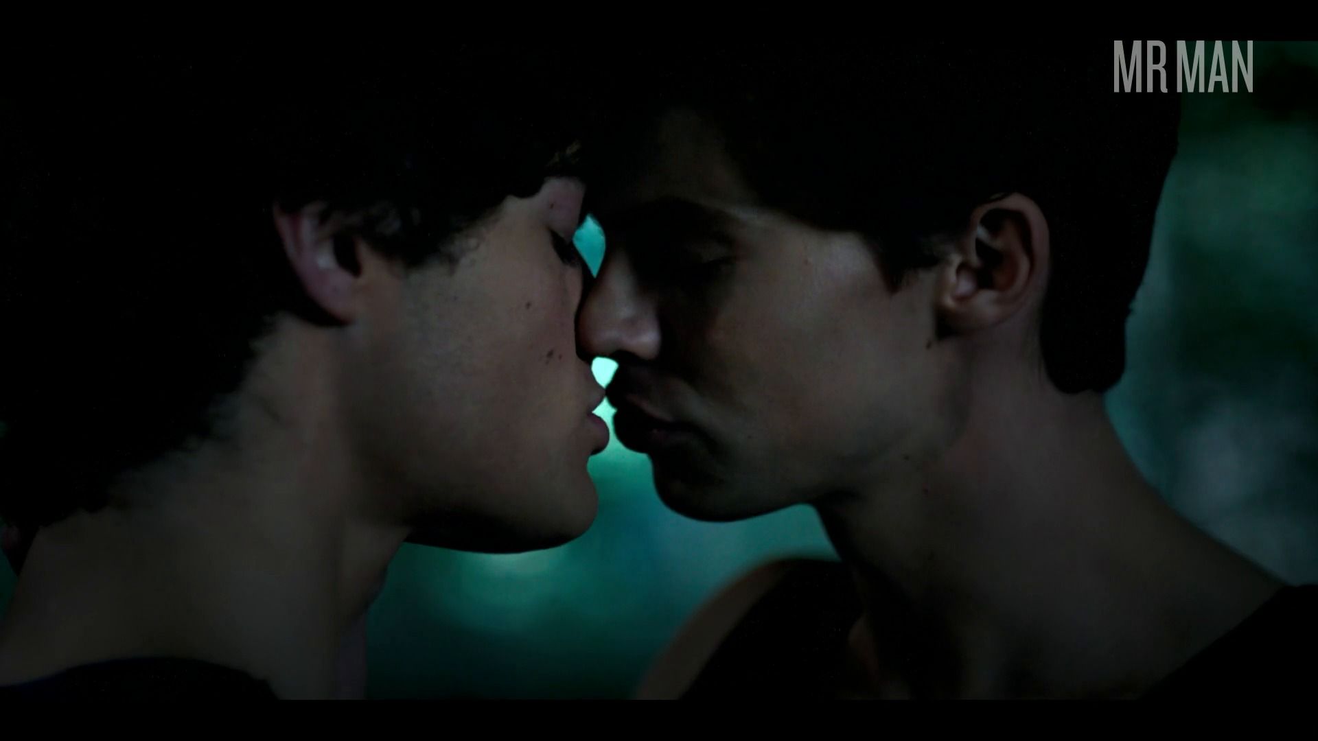 Sexiest Tyler Lawrence Gray Scene in Wolf Pack. Gay, bathing suit, butt. 75319