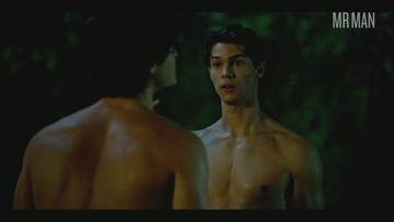 Tyler Lawrence Gray, Zack Nelson in Wolf Pack (2023) Shirtless Bathing Suit Butt 75222