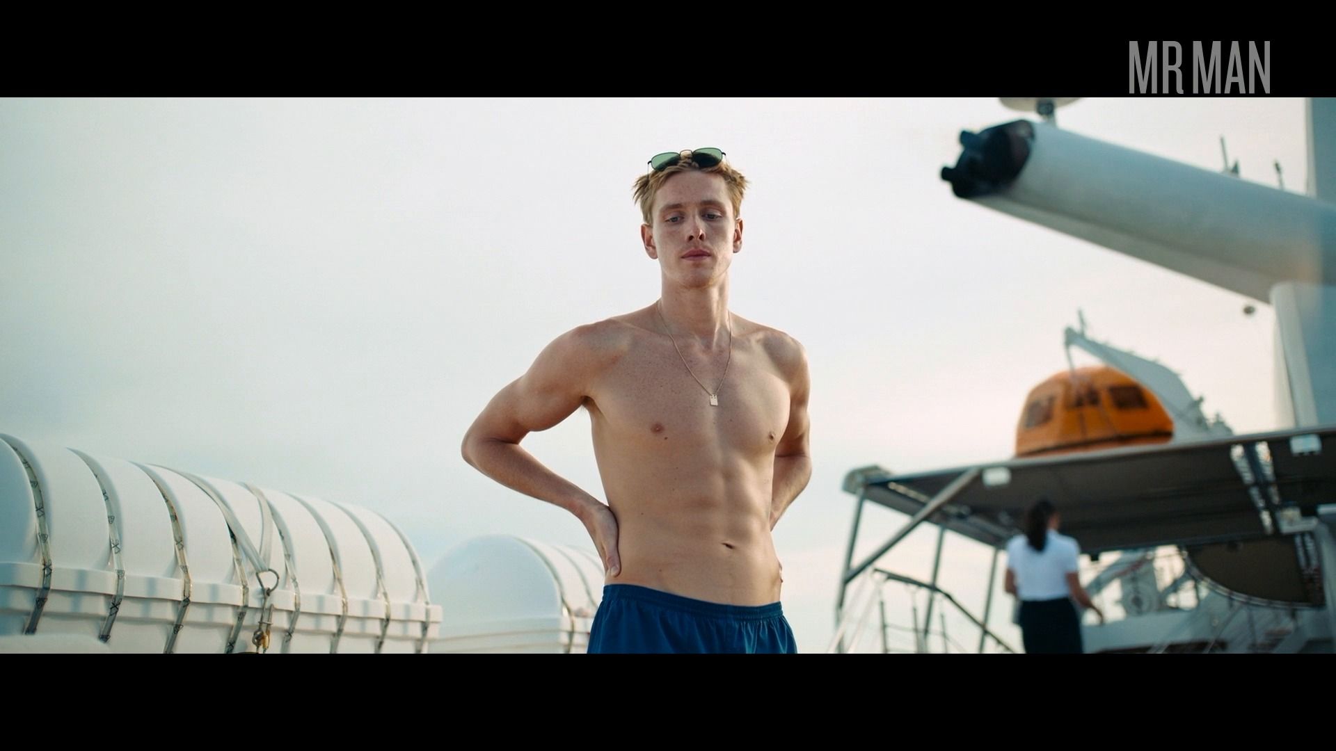 Sexiest Harris Dickinson Scene in Triangle of Sadness. Shirtless, underwear. 75313