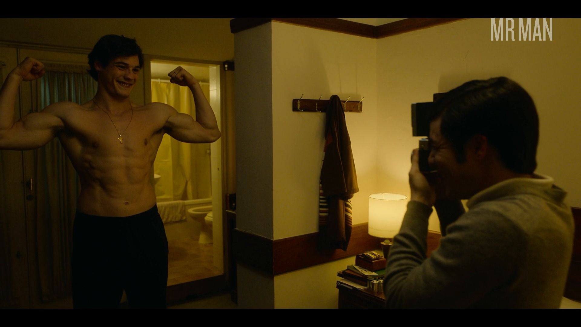 Sexiest Jerónimo Bosia Scene in Ringo: Glory and Death. Shirtless, bulge, straight. 75499