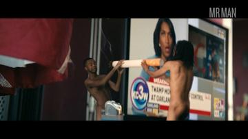 Earl Lee White Naked as Naked Lower Bottoms Guy #2. Shirtless, Butt. 76299