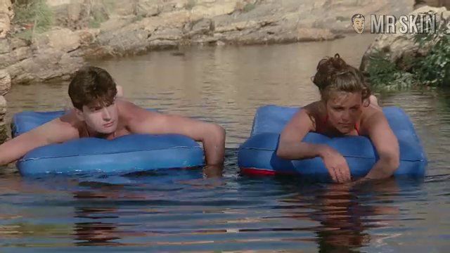 Sexiest Sherilyn Fenn Scene in The Wraith. Bikini, breasts, sexy. 198757