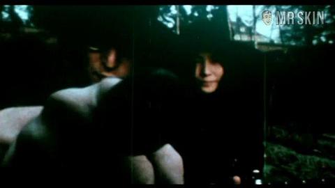 Yoko Ono Nude as Herself. Breasts, Butt, Bush. 200312