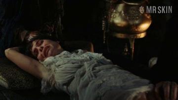 Melanie Shatner in Bloodstone: Subspecies II (1993) Sexy Underwear Breasts Left Nipslip 184586