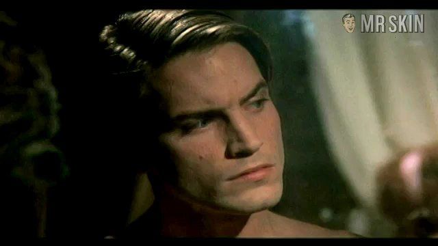 Dominique Darel Naked in Blood for Dracula. Breasts, Lesbian. 198847