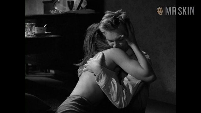 Sexiest Harriet Andersson Scene in Summer with Monika. Underwear, breasts, butt. 183661