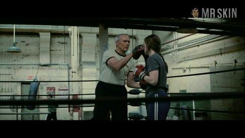 Hottest Hilary Swank Scene in Million Dollar Baby. Sexy, underwear. 197558