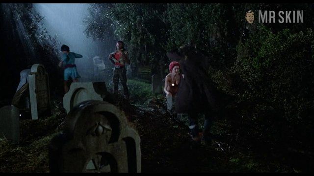 Linnea Quigley Naked in The Return of the Living Dead. Breasts, Butt, sexy. 179011
