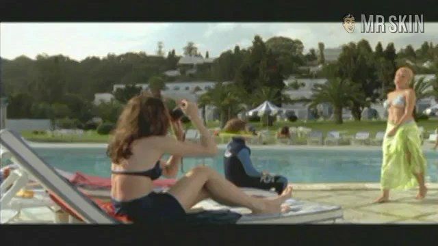 Hottest Ursula Karven Scene in Holiday Affair. Bikini, breasts, bush. 180410