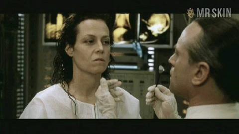 Hottest Sigourney Weaver Scene in Alien: Resurrection. Sexy, breasts. 209414