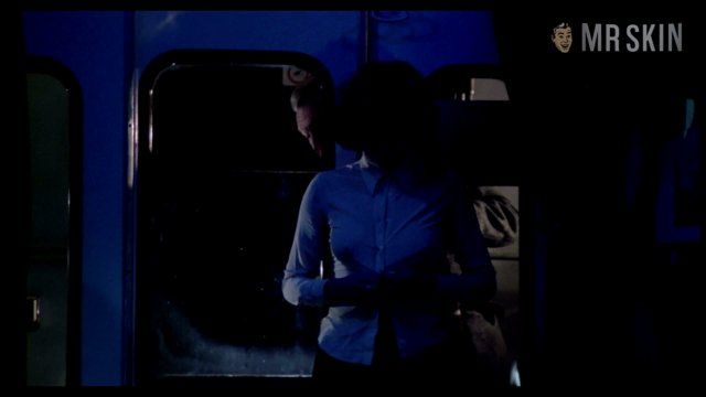 Irene Miracle Naked in Night Train Murders. Bush, breasts, butt. 193381