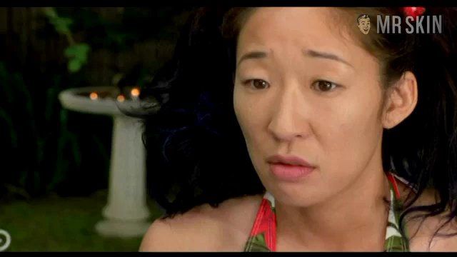 Hottest Sandra Oh Scene in Cake. Bikini. 200648