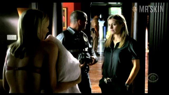 Hottest Brianne Davis Scene in CSI: Crime Scene Investigation. Underwear. 213506